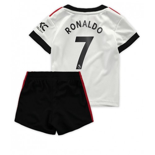 Dres Manchester United Cristiano Ronaldo #7 Gostujuci za djecu 2022-23 Kratak Rukav (+ kratke hlače)